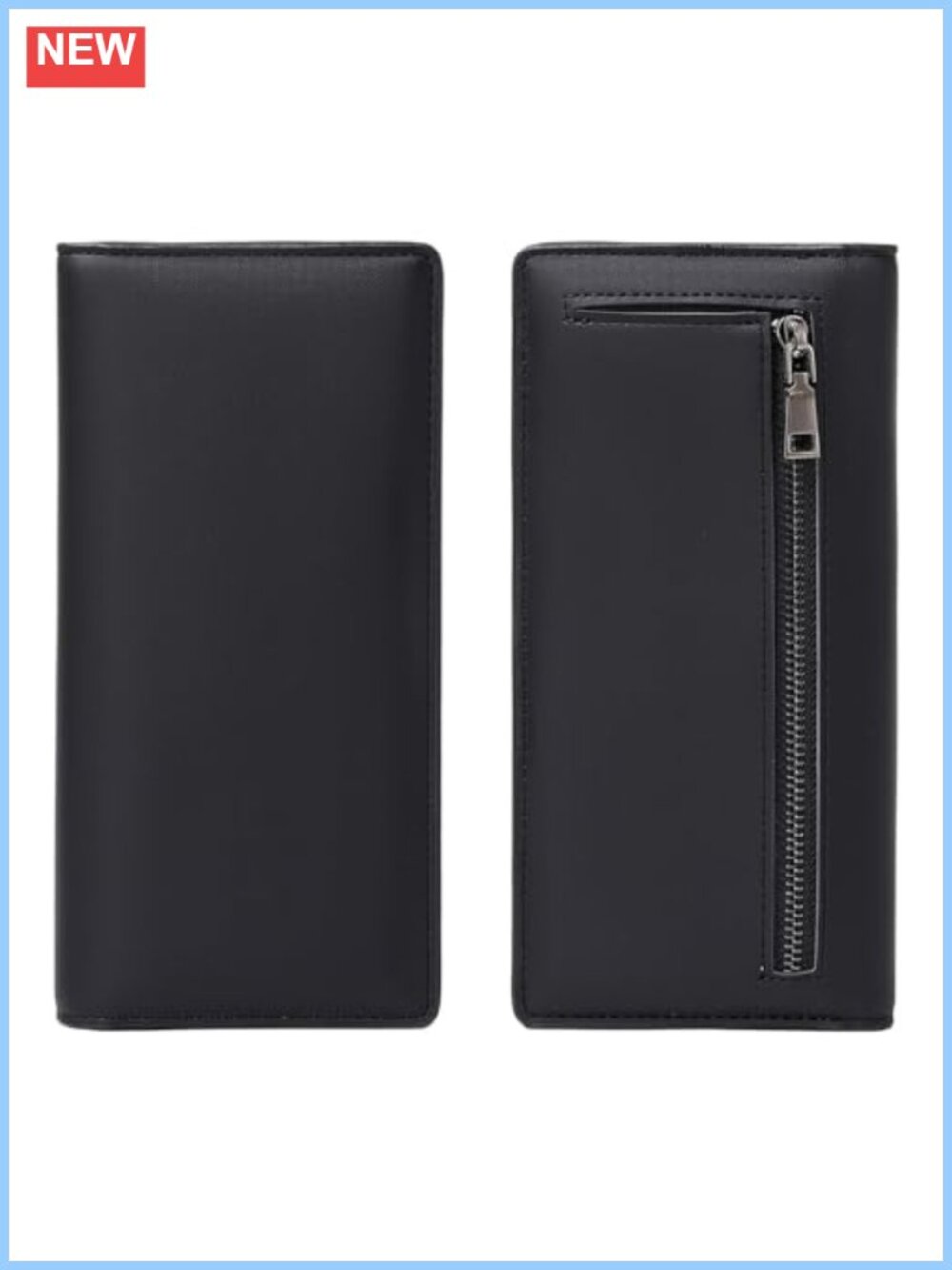 Slim Thin RFID Blocking PU Leather Bifold Wallet